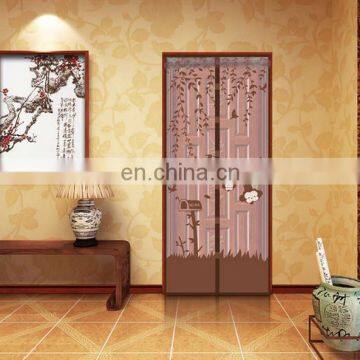 JiLi Newest Design of Anti Mosquito Magnetic Curtain Automatic Closing Door Screen with Fashion Print and 100%Polyester Fiber