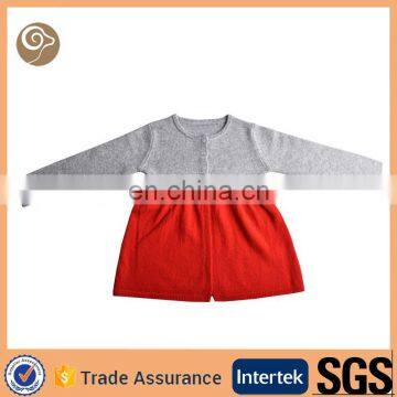 Mongolian breathable soft knitted kids cashmere sweater