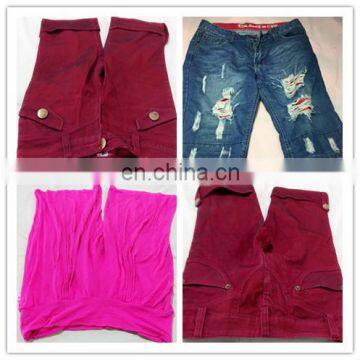 used clothes compactor machine bail of clothes jeans half pants