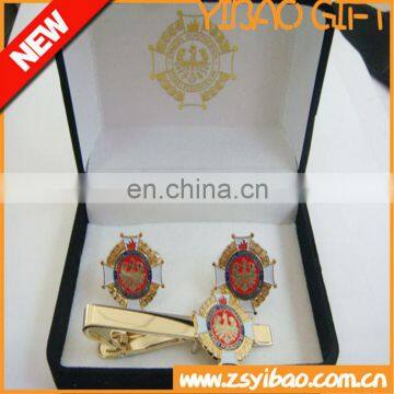 Custom Logo Cufflinks Enamel Cufflinks Made In China Cufflink With Velvet Box