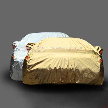 Luxury gold and silver color aluminum film car covers