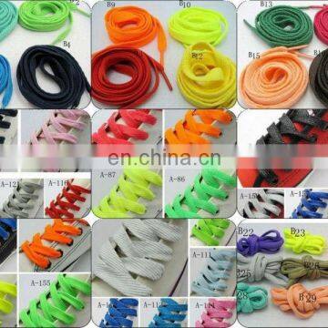 SHOELACES FLAT LACES - 57 Colors - any Lengths - 2 widths - Replacement shoelaces