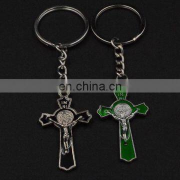 Factory Wholesale Metal Cross Keychain photo-4