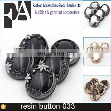 Fashion garment Flower acrylic stone button for Dresses