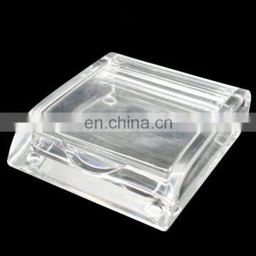 ISO certified acrylic plastic high standard europe type portable make up cotton box