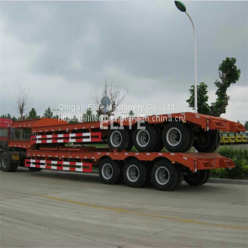 Good Price 3 Axle Wide Load Low Bed Trailer for Oversize Machinery Haulage Low Loader Trailer photo-3
