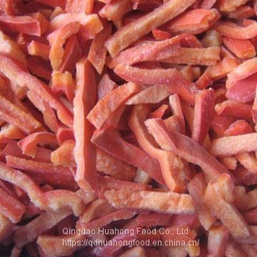 IQF Frozen red Pepper Strips