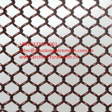 Wire mesh in stainless steel for interior applications on cutain