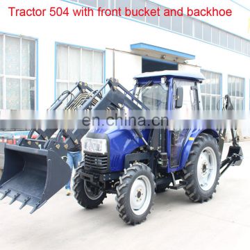 55HP small farm tractor with front end loader