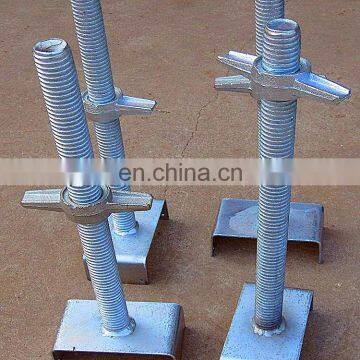 scaffolding adjustable screw base jack / U-head jack base with best Quality