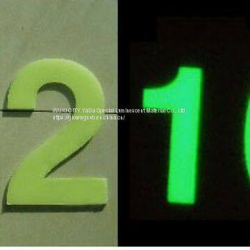 High quality photo luminescent plate board sheet  for signs
