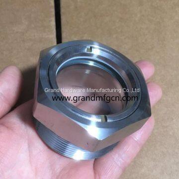 Bsp G3/4 Inch Stainless Steel 304 Oil Level Sight Glass Liquid Level Checking Viewports