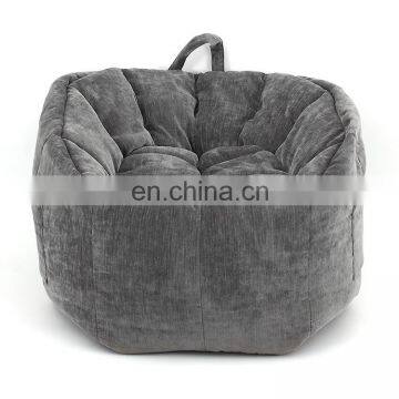 Customized Comfortable Sofa Round Bean Bag Portable Children Foot Step Stool Pouffe Bedroom Furniture