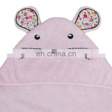 100% Cotton Cute and Comfortable Wearable Hooded Bath Towel Animal Baby Hooded Towel photo-4