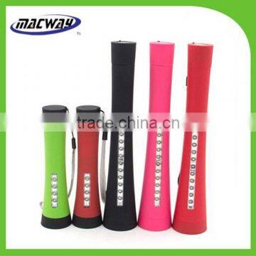 Magnetic 1W and 4 LED Working LED Flashlight