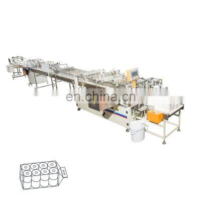 Multi rolls toilet paper wrapping machine