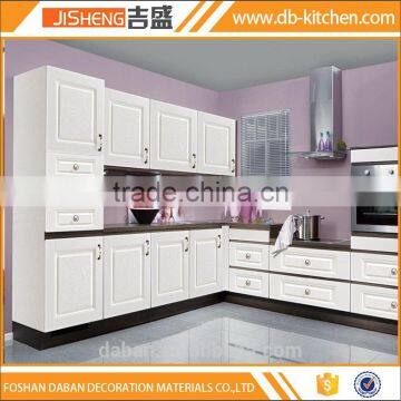 Low price and modern style pvc kitchen cabinet