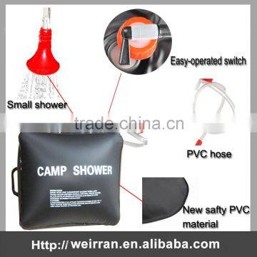 (74671) Black Solar Heated Bag for Outdoor Camping Portable Emergency Shower photo-2