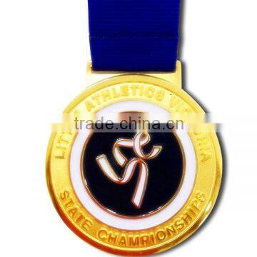 New design custom metal craft , sports metal medal , custom military medal ribbons in 2016
