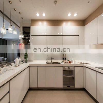 CBMMART Shaker Style Modern High Gloss Designs Wooden Kitchen Cabinet Sets Made in China