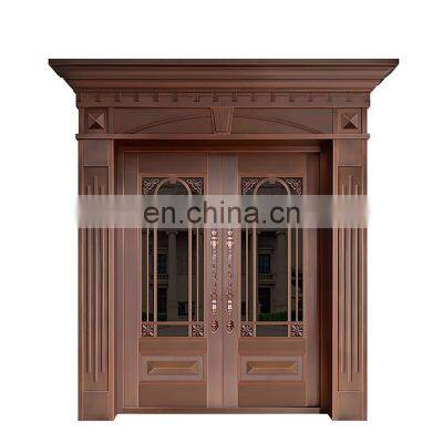 Customized design steel front door reinforced steel security door for house