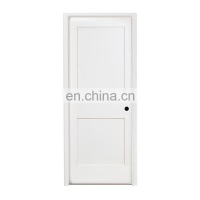 white solid internal interior inside shaker style panel wood doors