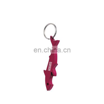 Shark Shaped Mental Bottle Opener parts with Keyring