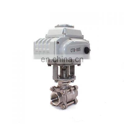 CTB-010 100NM Motorized Ball Butterfly Valve AC380V AC220V DC24V DC12V for Industrial Irrigation Treatment photo-3