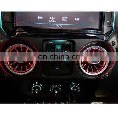 Air Vents for Jeep Wrangler jk 11-17 Accessories Air Conditioning Outlet Atmosphere Light photo-3
