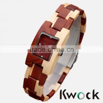 The most novel fancy bracelet wooden watch,fashion bracelet watch wholesale price 2016