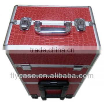 2014 tools trolley makeup artist case for cosmetic case aluminum