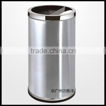 Stainless Steel Half Opening Recycle Litter Bin