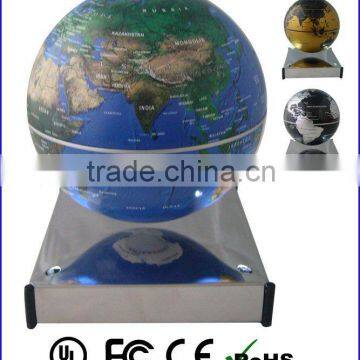 4" magnetic floating globe and suspending&rotating globe