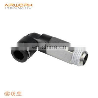 PLL 90 degree elbow male tube fittings Pneumatic Push to Connect Hose Fitting Long Type