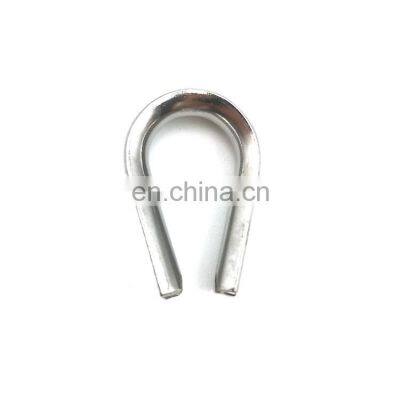 stainless steel 304 and 316 Marine Grade Wire Rope Thimbles Rigging Hardware Wire Rope Fitting