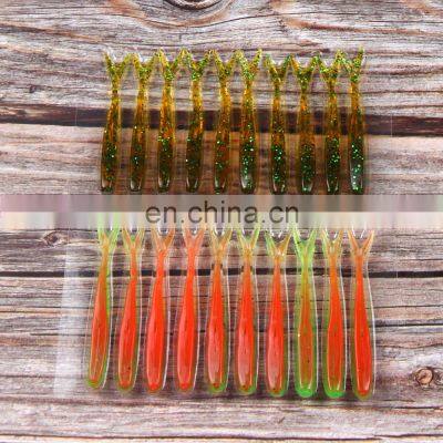 JOHNCOO Swim Worm Soft Bait Bass Freshwater Saltwater Fishing Lures
