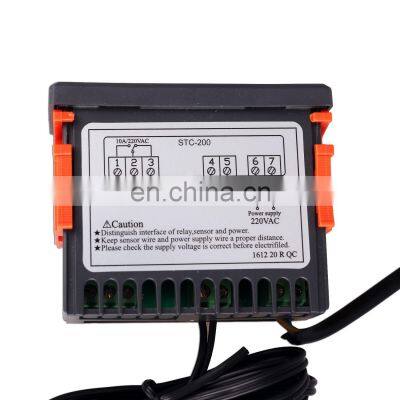 Electronic Digital Microcomputer Temperature Controller Thermostat Switch Cold Storage Thermostat STC-200 photo-5