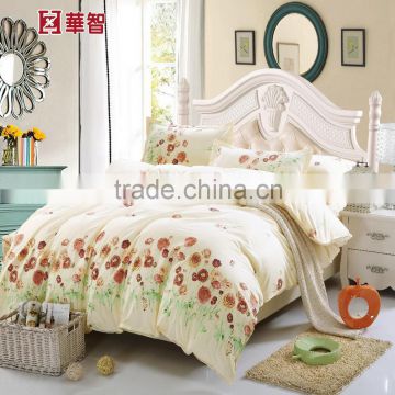 Polyester Bedding set with two pillow shams, Cheap printed bedding sets