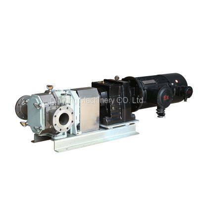 QinPing QP120M Stainless Steel Lobe Pump Double End Seals-with Variable Frequency Motor photo-5