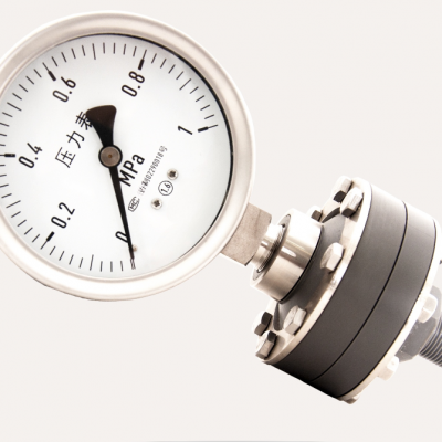 Stable measurement, anti-corrosion joints, full range, special material PVC diaphragm pressure gauge 2.5 accuracy 100mm,  PVC diaphragm pressure gauge accuracy 1.6FS full range bottom connection 100mm, anti-corrosion joint