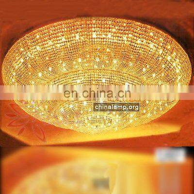 Custom Project Large Interior Decoration Round Ceiling Crystal LED Chandelier