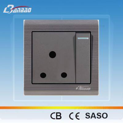 Stainless steel panel South Africa 15A Three Round Pin Wall Socket