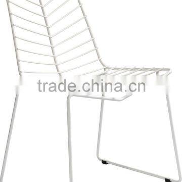 Simple design replica wire chair metal outdoor garden cafe chairs