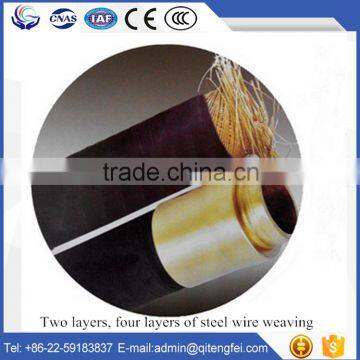 Flange joint braided flexible hose sandblast concrete pump rubber hose