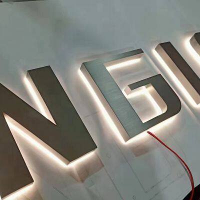 Acrylic Luminous Words Mini Words Resin Outdoor Advertising Back Luminous Stainless Steel Advertising photo-5