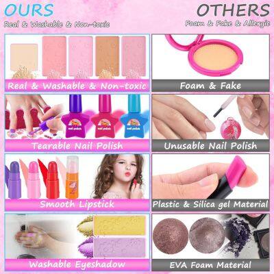 Wholesale Kids Makeup Sets for Girls Make up Kit Girls Toys Cosmetics Set for Perform Make up Kids Diy Art Supplies photo-5