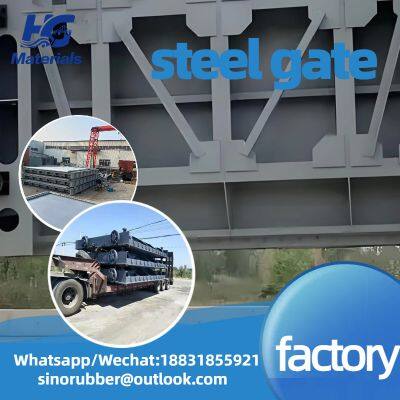 Sliding 2.0×2.0m flat fixed-wheel steel gate, steel-composite cast steel maintenance gate, with good performance