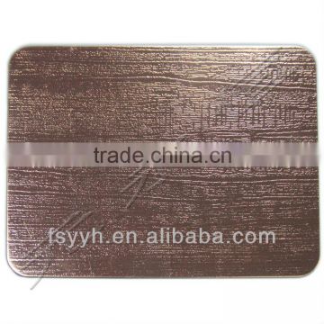 stainless steel color copper plate (ancient pattern)