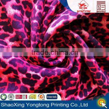 viscose print fabric with sexy leopard print