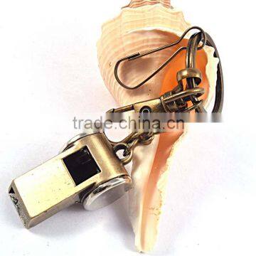 China Supplier Cheap Alloy Whistle Keychain photo-2
